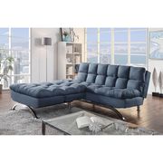 Blue Contemporary Sofa Futon by Furniture of America additional picture 6