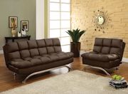 Brown Contemporary Sofa Futon by Furniture of America additional picture 3