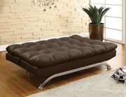 Brown Contemporary Sofa Futon by Furniture of America additional picture 4