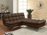 Brown Contemporary Sofa Futon by Furniture of America additional picture 5