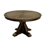 Transitional style light oak round table additional photo 2 of 4