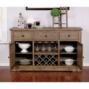 Transitional style light oak server / buffet by Furniture of America additional picture 2