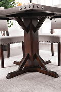 Brown cherry industrial dining table by Furniture of America additional picture 2
