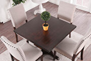 Brown cherry industrial dining table additional photo 3 of 3