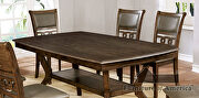 Satin walnut transitional dining table by Furniture of America additional picture 7