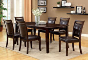Dark cherry/espresso transitional dining table by Furniture of America additional picture 3