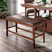 Light walnut rustic counter height table by Furniture of America additional picture 8