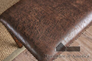 Light walnut rustic counter ht. chair by Furniture of America additional picture 3