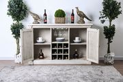 Antique white / gray transitional style server additional photo 2 of 2