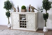 Antique white / gray transitional style server additional photo 3 of 2