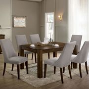 Rustic walnut stylish dining table by Furniture of America additional picture 4