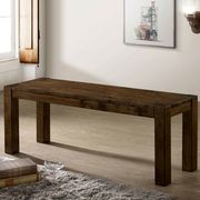 Rustic walnut stylish dining table by Furniture of America additional picture 5