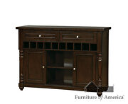 Antique cherry transitional style server by Furniture of America additional picture 2