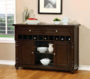 Antique cherry transitional style server additional photo 3 of 3