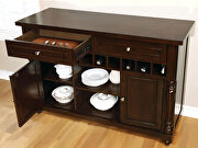 Antique cherry transitional style server additional photo 4 of 3