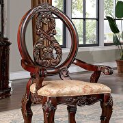 Two pedestal bases large table top in brown cherry finish additional photo 2 of 13