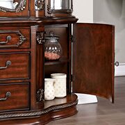 Faux wood carved details hutch & buffet in brown cherry finish by Furniture of America additional picture 5