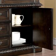 Faux wood carved details hutch & buffet in walnut finish additional photo 5 of 5