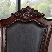 Black leatherette seat dining chair by Furniture of America additional picture 4