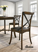 Metal x-cross back design dining chair by Furniture of America additional picture 4