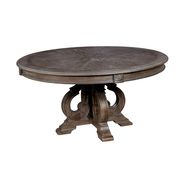 Antique Rustic Natural Round Family Size Dining Table by Furniture of America additional picture 2