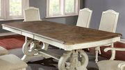 Antique White Rustic Family Size Dining Table by Furniture of America additional picture 3