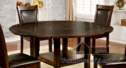 Brown cherry transitional round table by Furniture of America additional picture 6