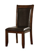 Brown cherry transitional dining chair by Furniture of America additional picture 2