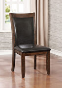 Brown cherry transitional dining chair additional photo 3 of 2
