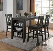 Gray finish rustic counter height table by Furniture of America additional picture 6