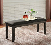 Gray wood grain finish transitional dining table by Furniture of America additional picture 6
