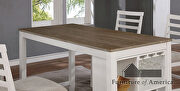 White rustic counter ht. table by Furniture of America additional picture 7