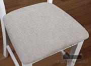 White panel back chairs counter ht. chair by Furniture of America additional picture 2