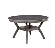 Gray finish transitional round table by Furniture of America additional picture 2