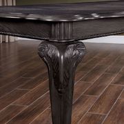 Dark gray traditional dining table w/ 1x18 leaf by Furniture of America additional picture 4