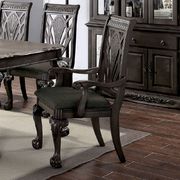 Dark gray traditional dining table w/ 1x18 leaf by Furniture of America additional picture 5
