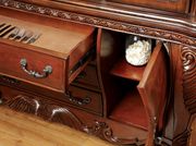Royal style cherry brown finish buffet + hutch by Furniture of America additional picture 2