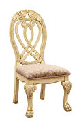 Royal style antique white finish dining chair additional photo 2 of 1