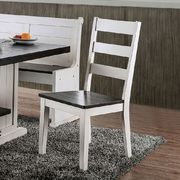 Espresso/white rustic dining table by Furniture of America additional picture 5