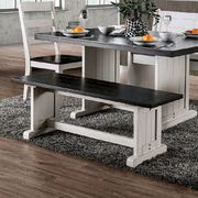 Espresso/white rustic dining table by Furniture of America additional picture 8