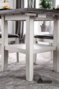 Espresso/white transitional dining table by Furniture of America additional picture 5