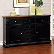 Black/ cherry storage base design counter ht. table by Furniture of America additional picture 2
