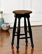 Black/ cherry storage base design counter ht. table by Furniture of America additional picture 5