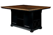 Black/ cherry storage base design counter ht. table by Furniture of America additional picture 10