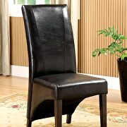 Dark oak/ espresso contemporary side chair by Furniture of America additional picture 2