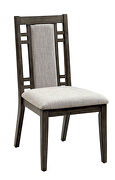 Weathered gray transitional side chair additional photo 2 of 2