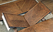 Vintage white/ dark oak cottage dining table w/ leaf by Furniture of America additional picture 5