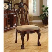 Traditional style cherry woof family size dining table by Furniture of America additional picture 5
