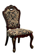 Cherry/pattern traditional side chair additional photo 3 of 2