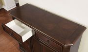 Round brown cherry dining table by Furniture of America additional picture 2